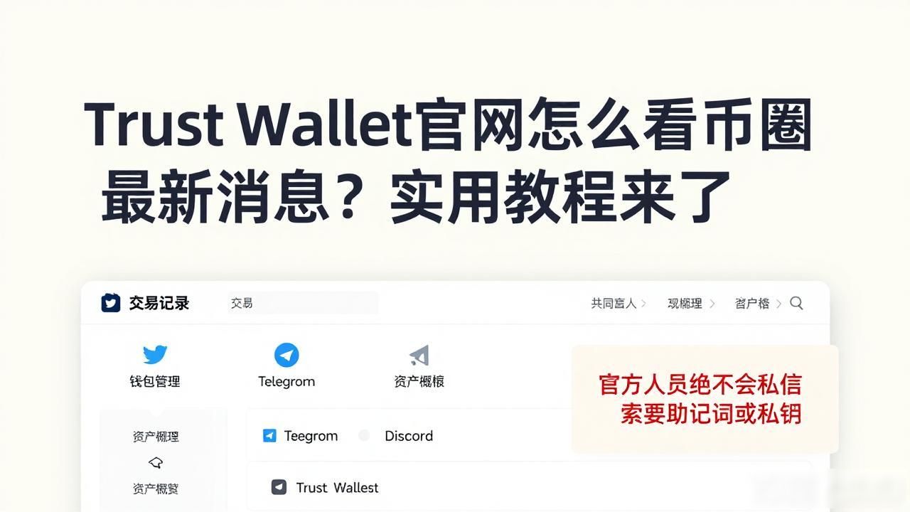 Trust Wallet官网怎么看币圈最新消息？实用教程来了