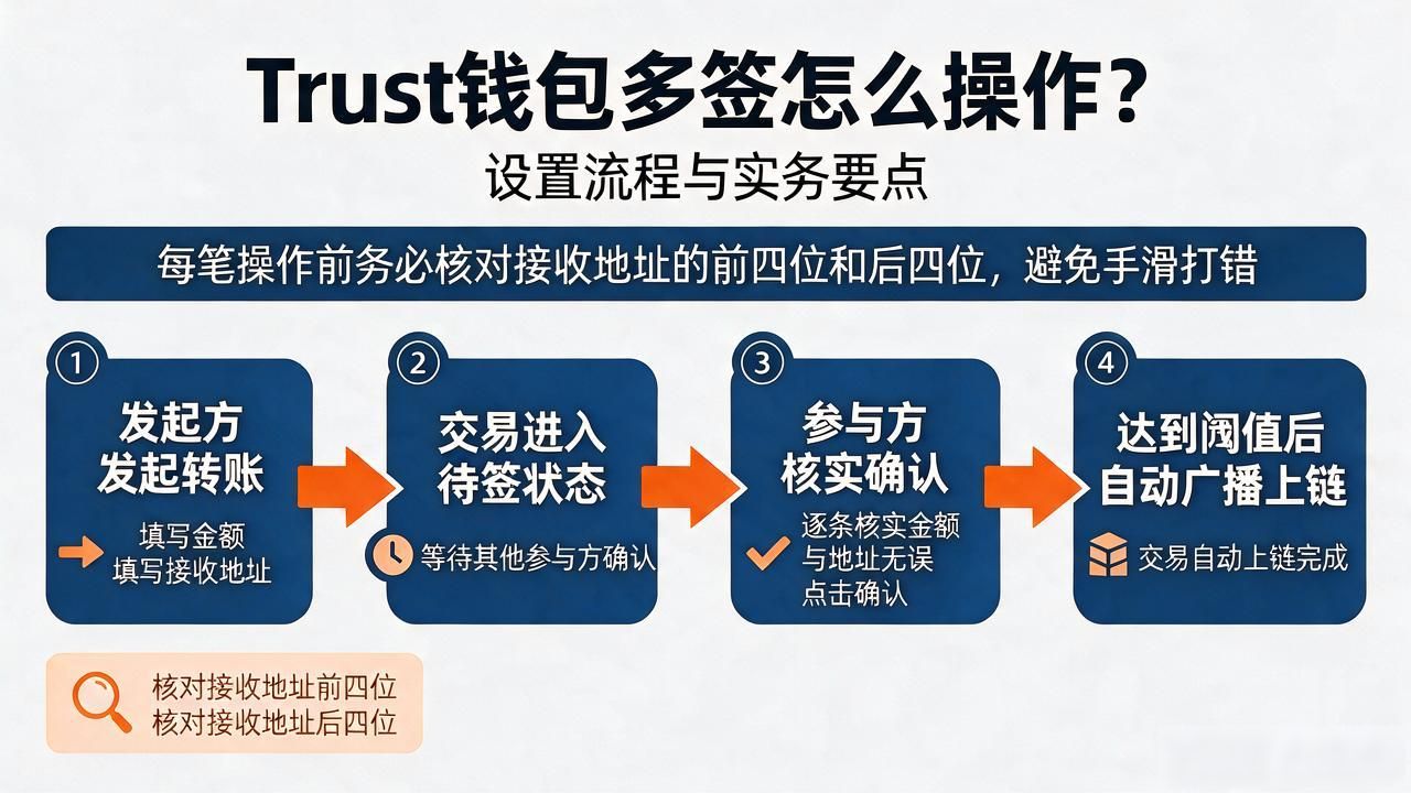 Trust钱包多签怎么操作？设置流程与实务要点