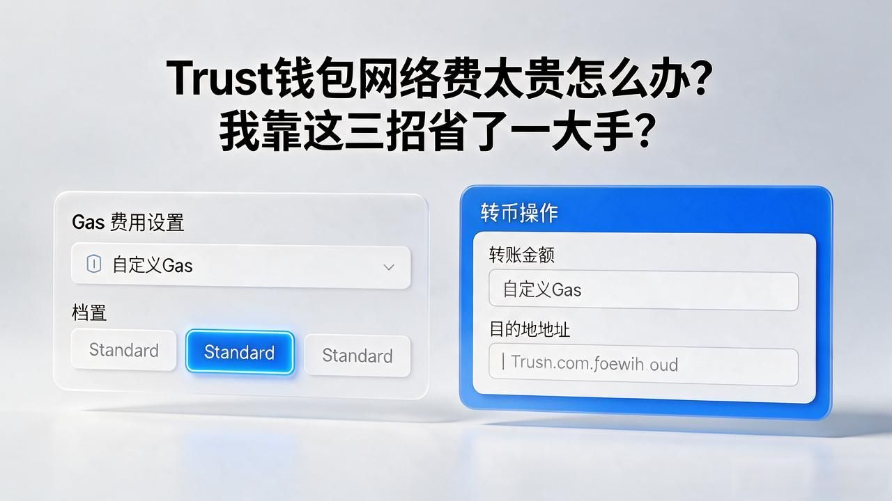 Trust钱包网络费太贵怎么办？我靠这三招省了一大半