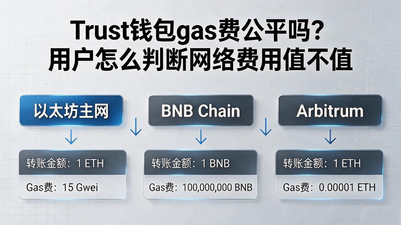 Trust钱包gas费公平吗？用户怎么判断网络费用值不值