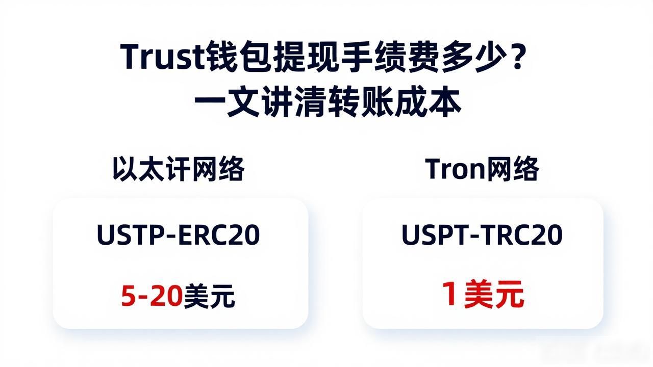 Trust钱包提现手续费多少?一文讲清转账成本