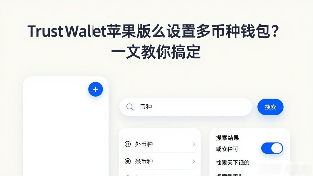 Trust Wallet苹果版怎么设置多币种钱包?一文教你搞定