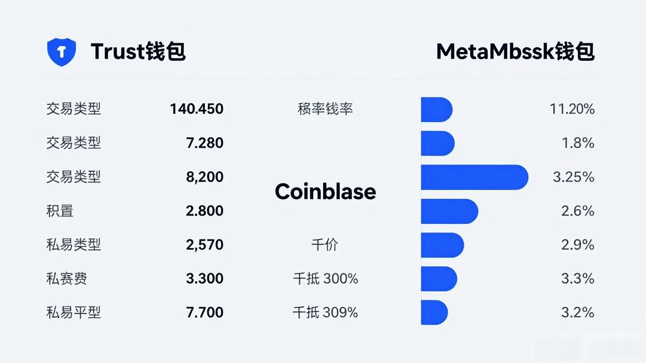 Trust钱包手续费贵吗？对比MetaMask和Coinbase