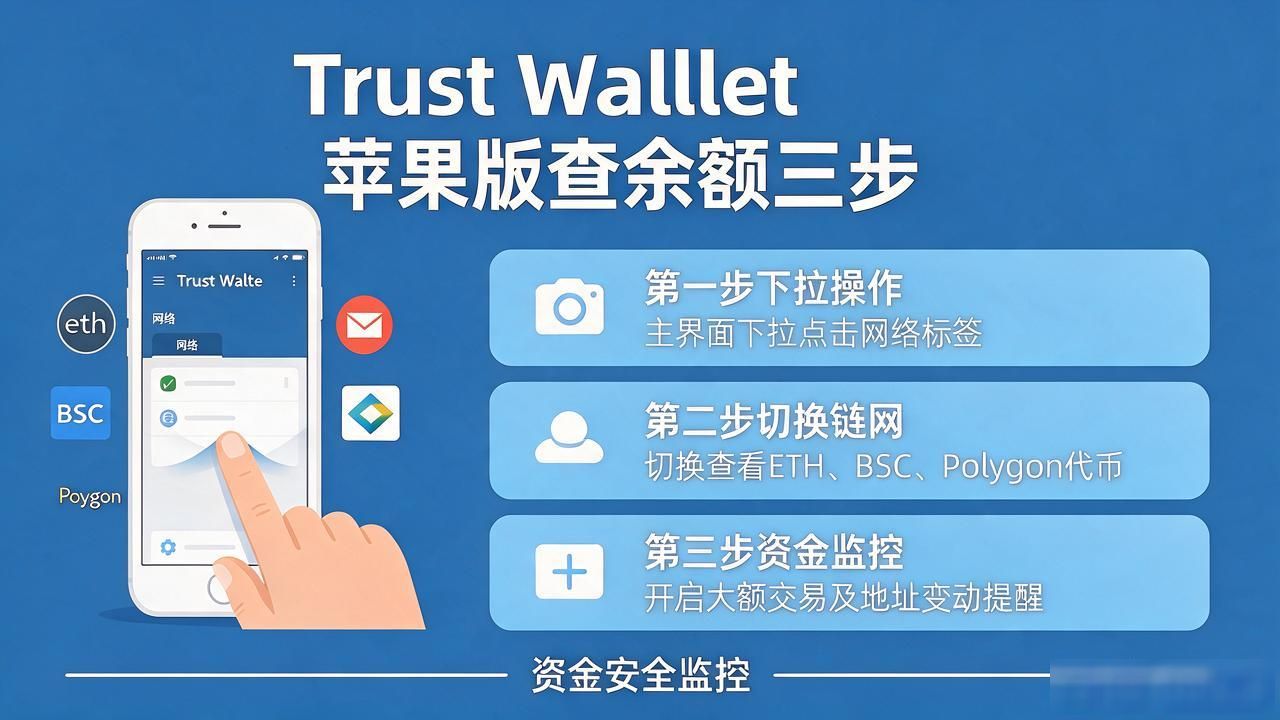 Trust Wallet苹果版怎么查余额？三步搞定资金监控