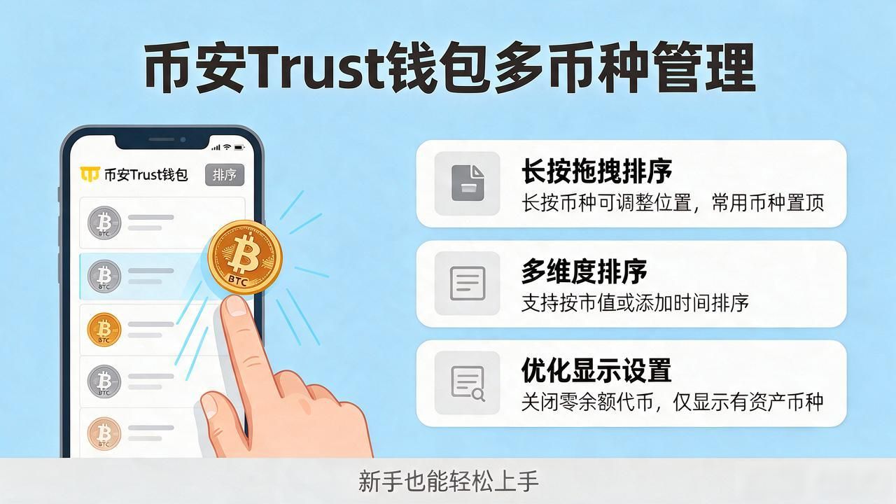 币安Trust钱包手机版多币种管理，新手也能轻松上手