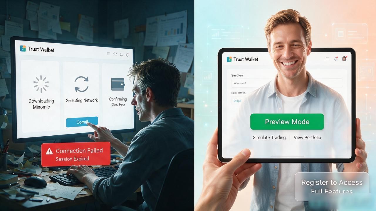 Trust Wallet 官网怎么引流，让投资者主动注册？