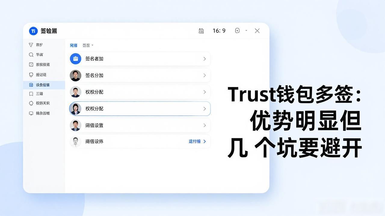 Trust钱包多签：优势明显但有几个坑要避开