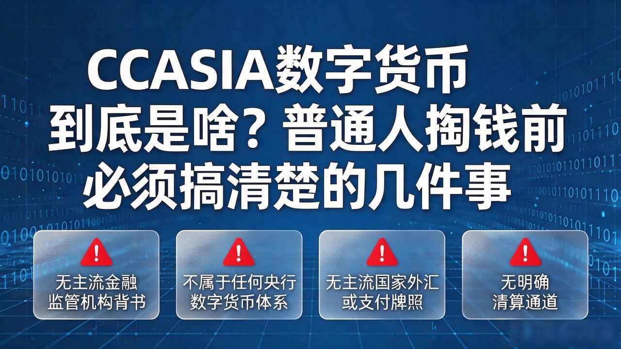 CCASIA数字货币到底是啥？普通人掏钱前必须搞清楚的几件事