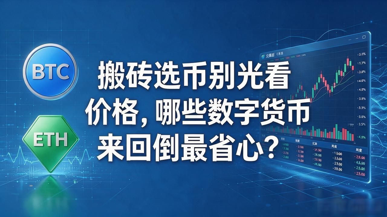 搬砖选币别光看价格，哪些数字货币来回倒最省心