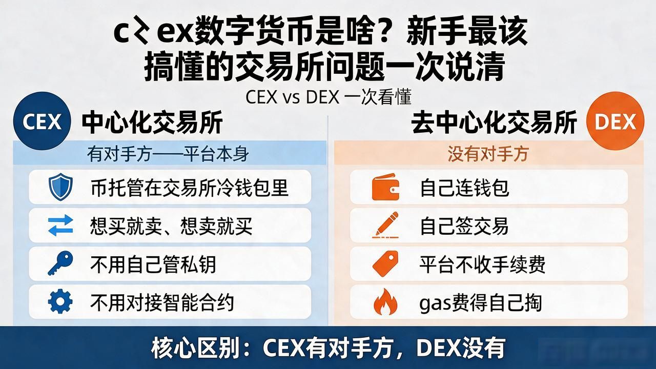 c丅ex数字货币是啥？新手最该搞懂的交易所问题一次说清