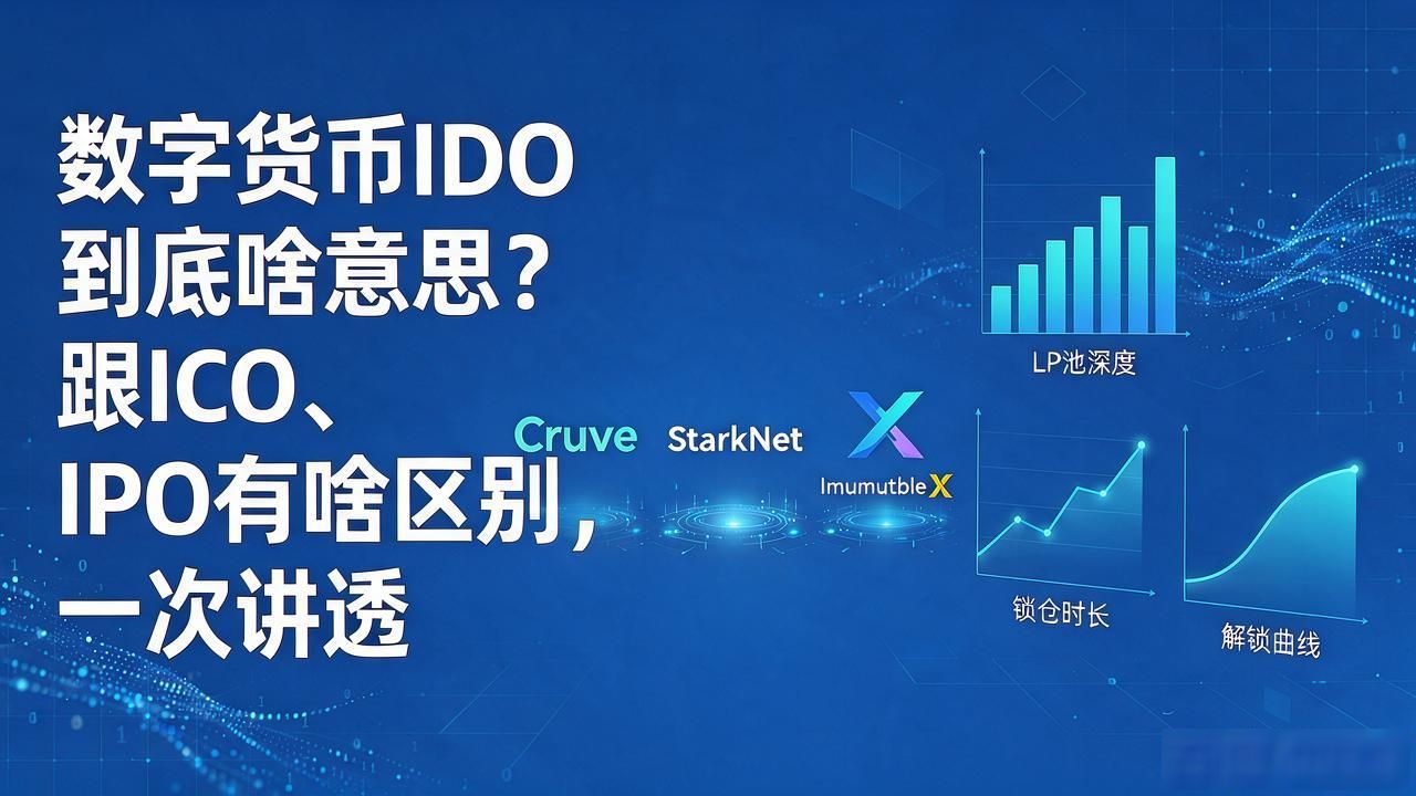 数字货币IDO到底啥意思？跟ICO、IPO有啥区别，一次讲透