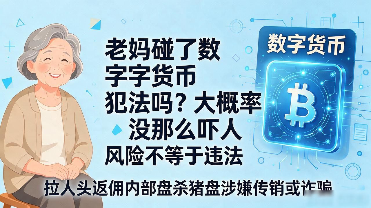 老妈碰了数字货币犯法吗？大概率没那么吓人