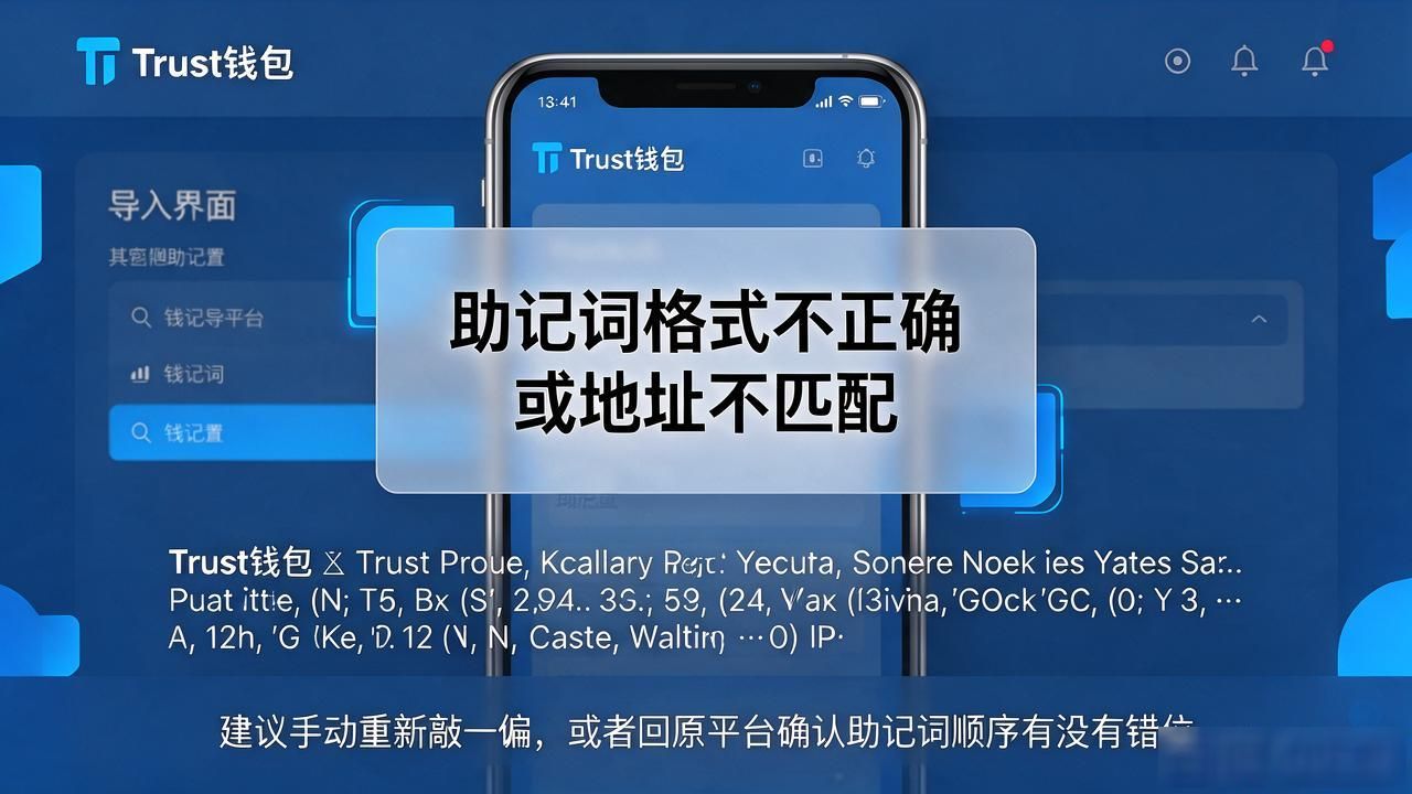 Trust钱包出现错误提示？八成是这几个地方出了问题
