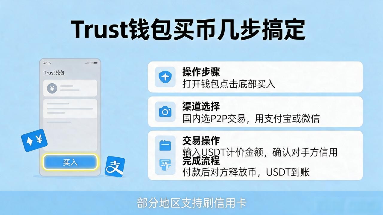 Trust钱包怎么买币？从下载到兑换，几步搞定
