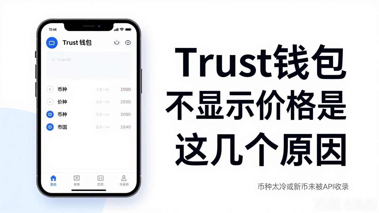 Trust钱包不显示价格？大概率是这几个原因，一个个排查就行
