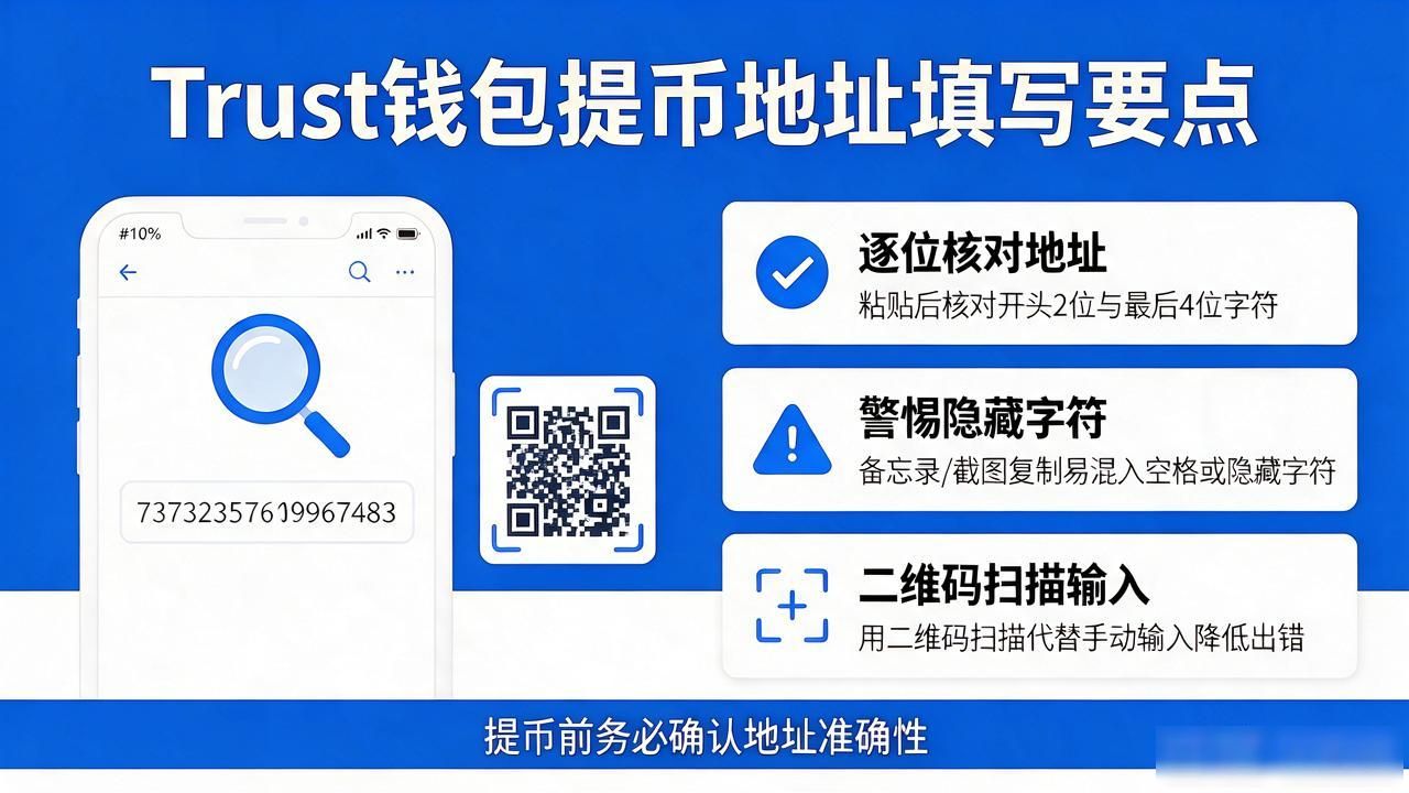Trust钱包提币信息怎么填才清楚，4个位置盯紧不出错