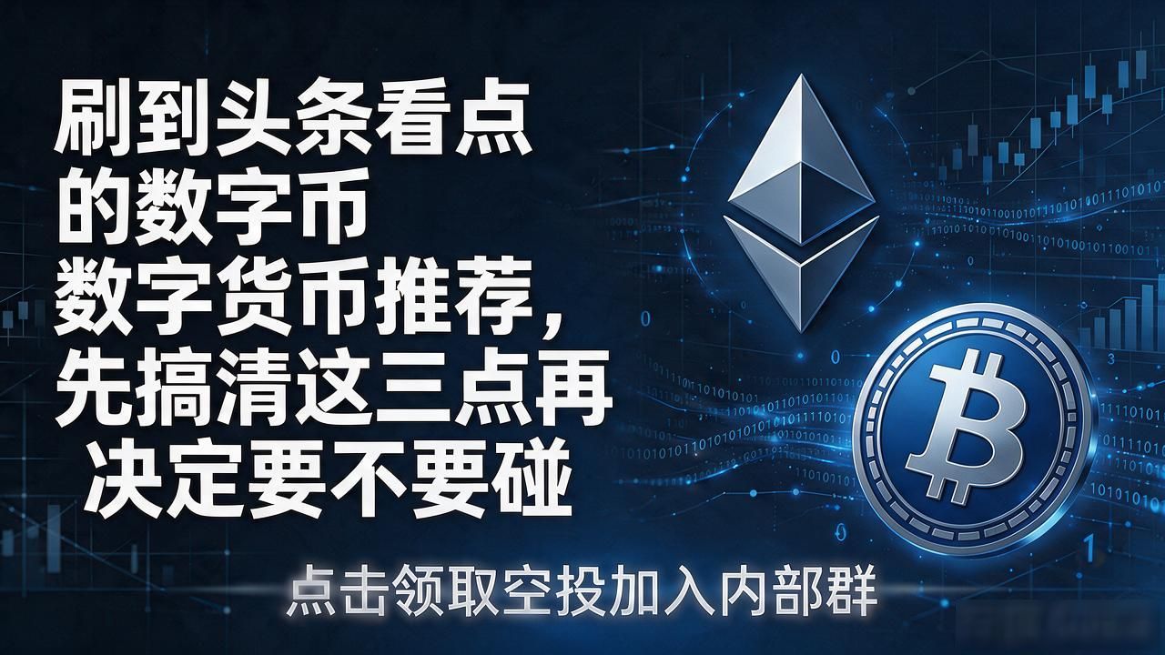 刷到头条看点的数字货币推荐，先搞清这三点再决定要不要碰