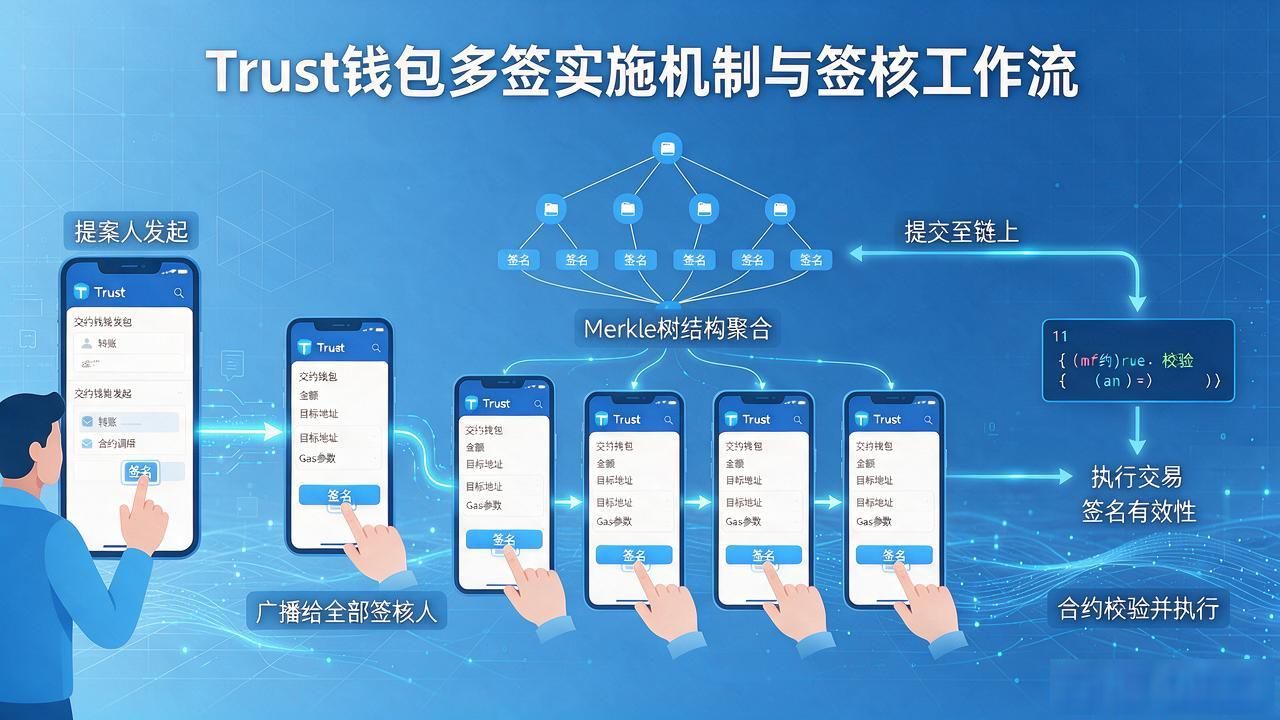 Trust钱包多签实施机制与签核工作流，从阈值到上链全拆解