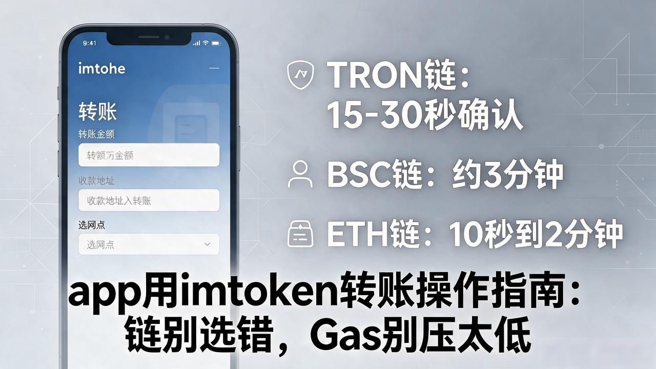 app用imtoken转账操作指南：链别选错，Gas别压太低