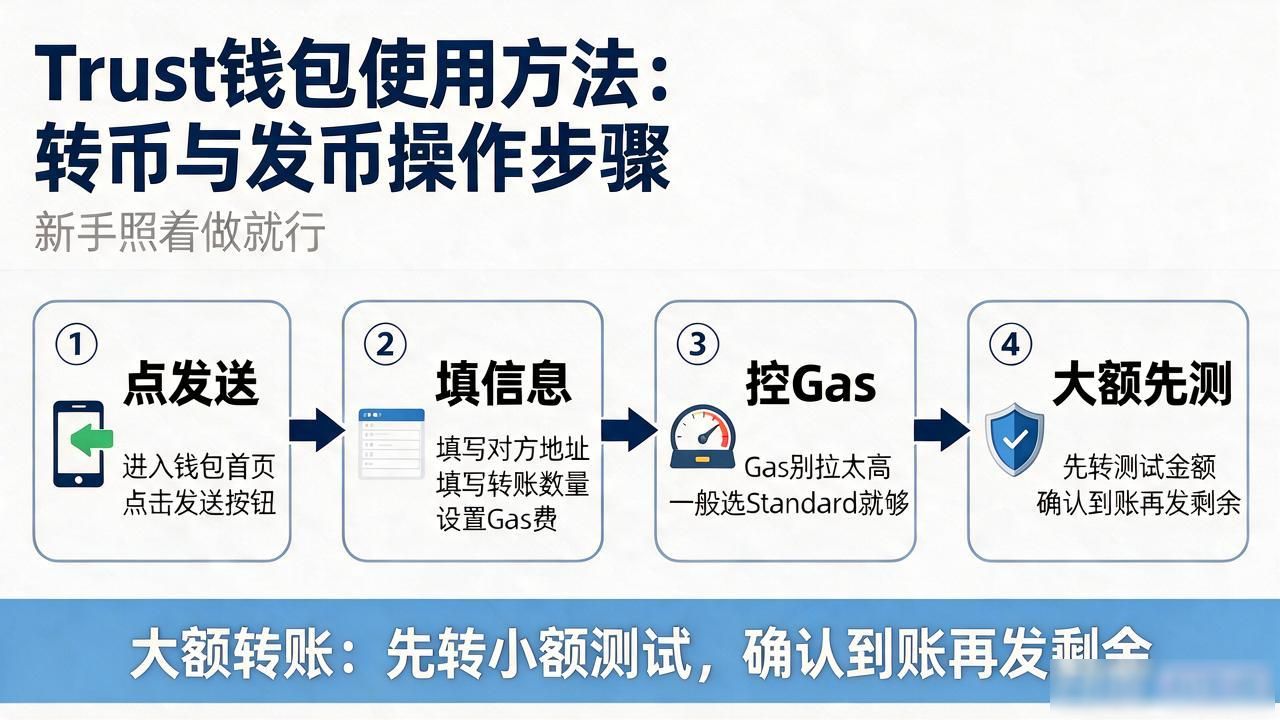 Trust钱包使用方法：收币转币买币，新手照着做就行