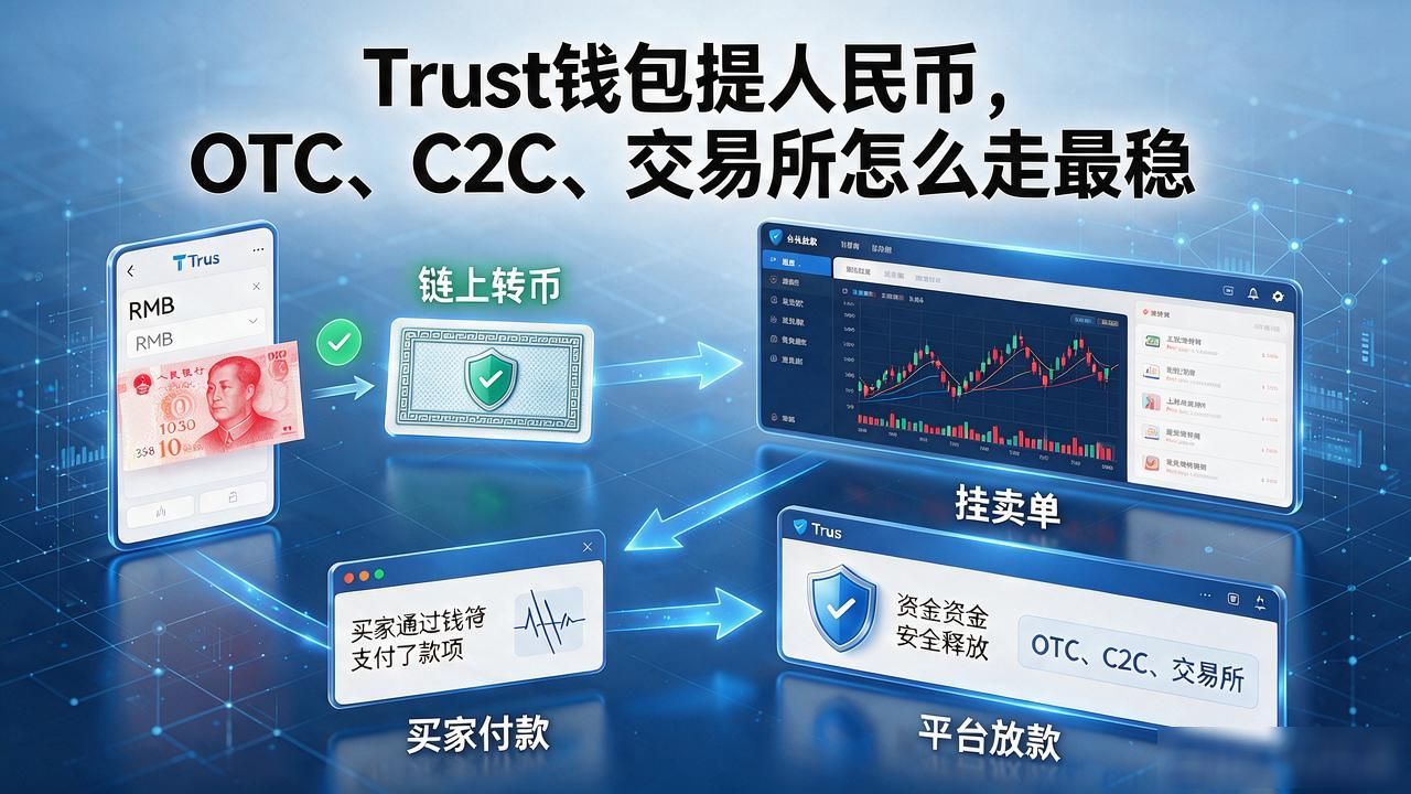 Trust钱包提人民币，OTC、C2C、交易所怎么走最稳