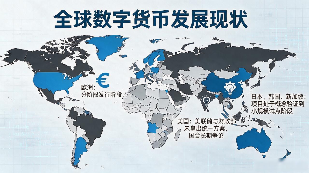 30个国家数字货币进展:能用的没几家,大部分还在实验室