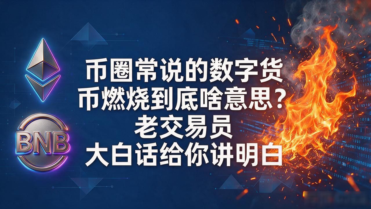 币圈常说的数字货币燃烧到底啥意思？老交易员大白话给你讲明白