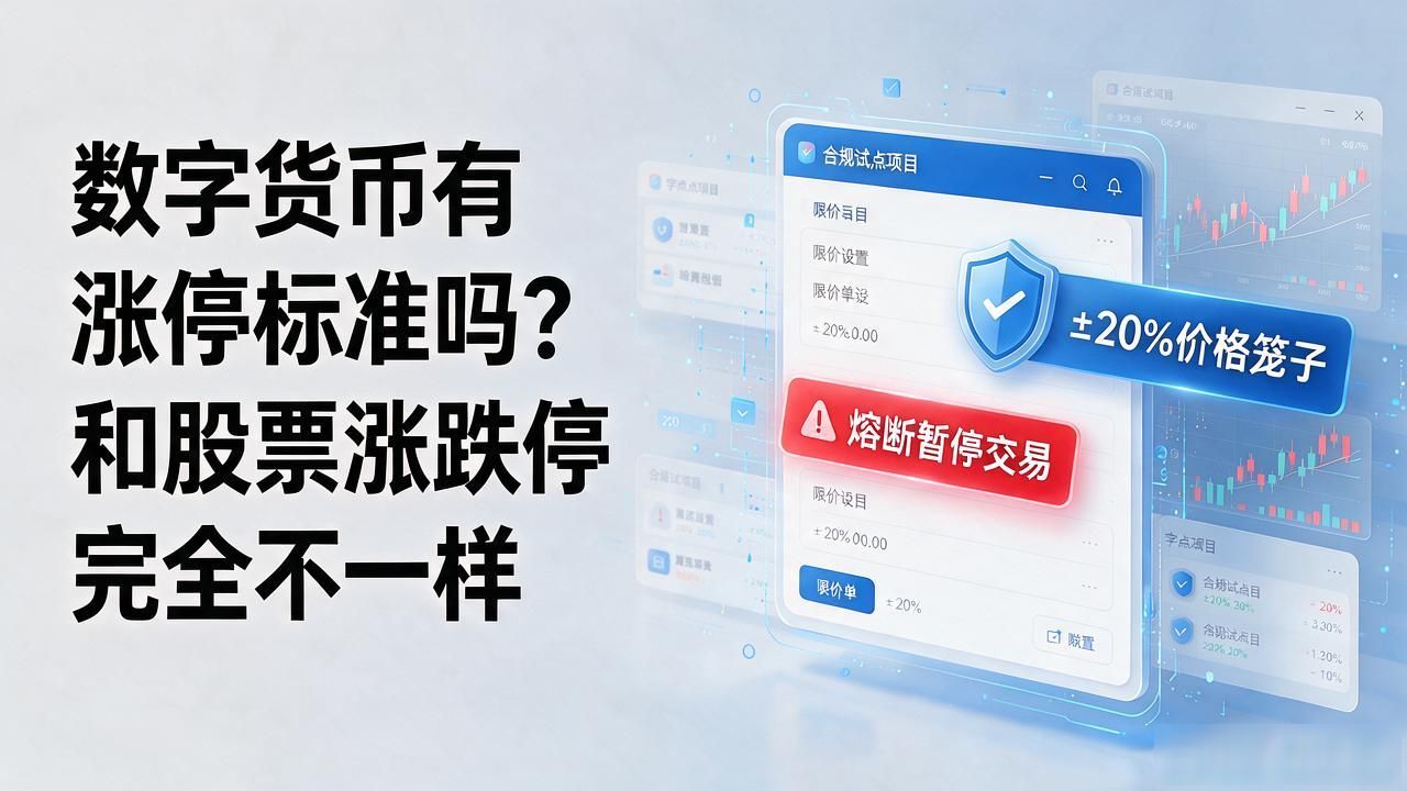 数字货币有涨停标准吗？和股票涨跌停完全不一样