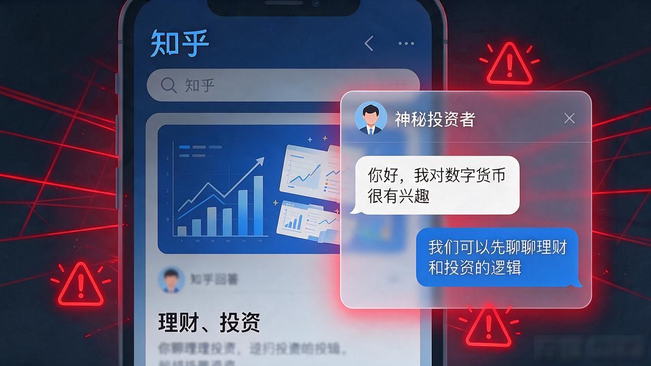 知乎上陌生人加你好友聊数字货币？我劝你别信，拉黑就完了