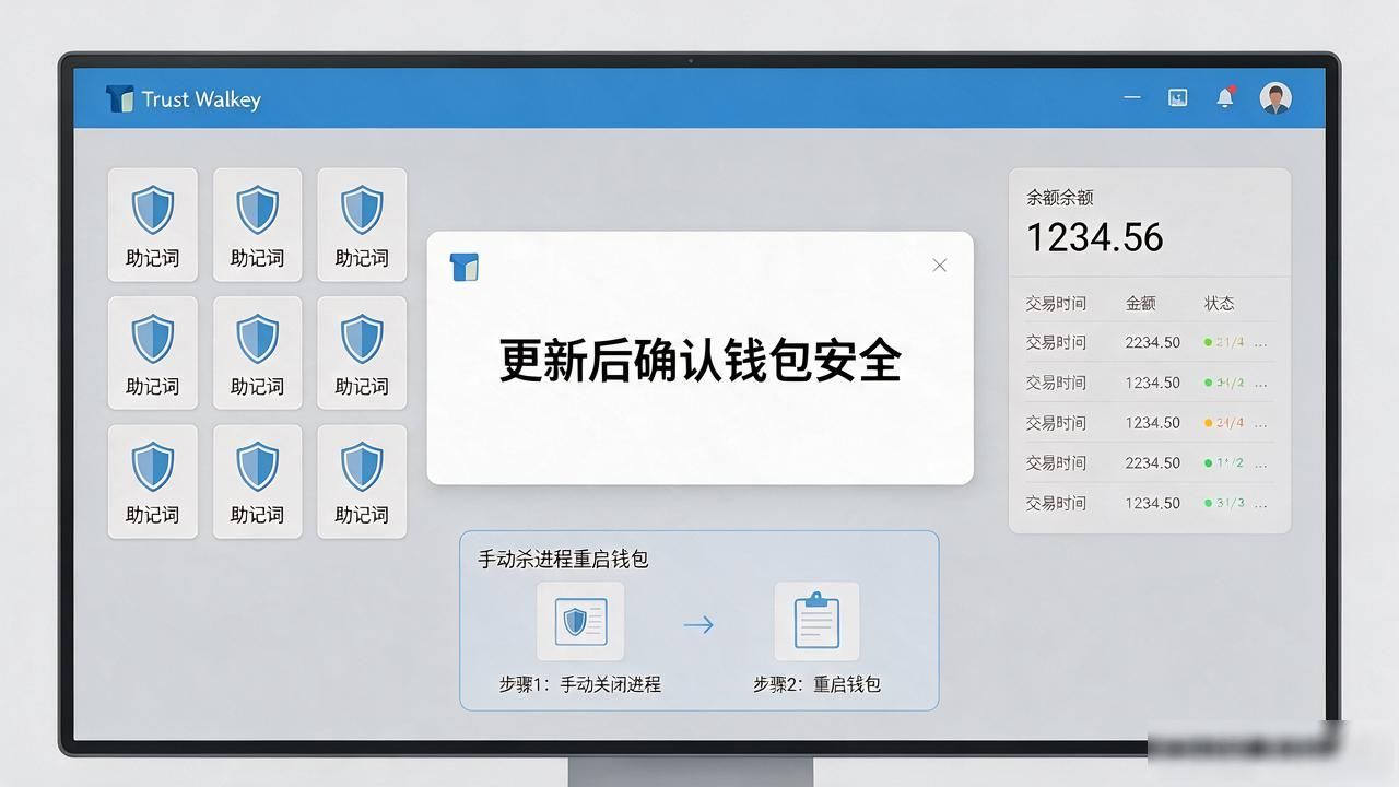 Trust Wallet更新后，怎么确认钱包还是安全的