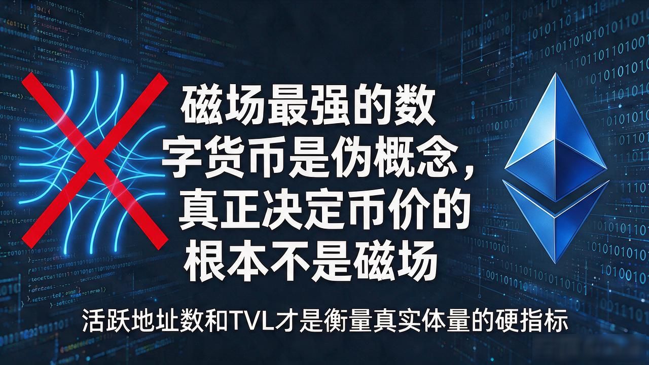 磁场最强的数字货币是伪概念，真正决定币价的根本不是磁场
